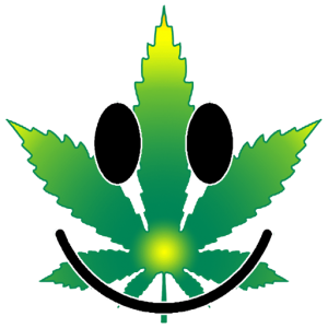 CannaGrin Smiling Cannabis Leaf