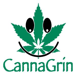 CannaGrin Logo and Lettering